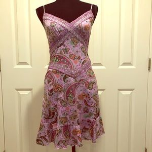 Bisou  Bisou Lilac Print Dress Size 8
